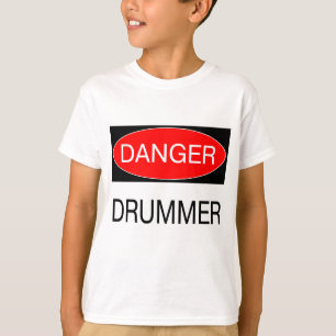 Camiseta Peligro - Drummer gracioso músico T-Shirt Mug Apro