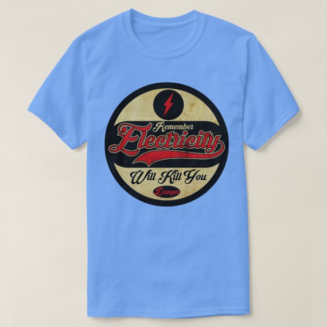 Camiseta Peligro eléctrico (Diseño del anverso)