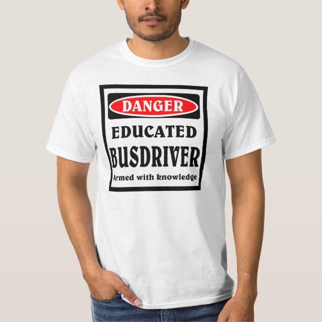 Camiseta PELIGRO, empresario educado (Anverso)