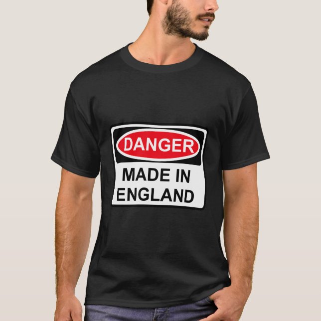 Camiseta Peligro Hecho En Inglaterra (Anverso)
