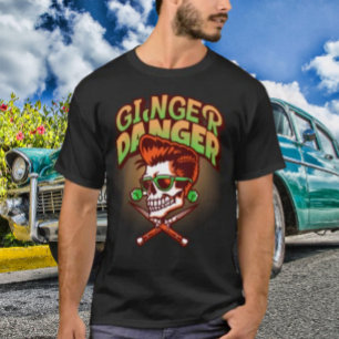 Camiseta Peligro Jengibre Masculino