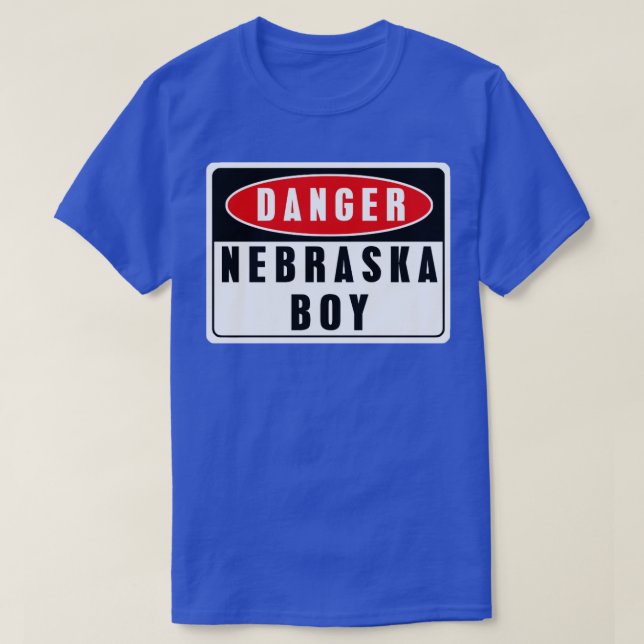 Camiseta peligro niño de Nebraska (Diseño del anverso)