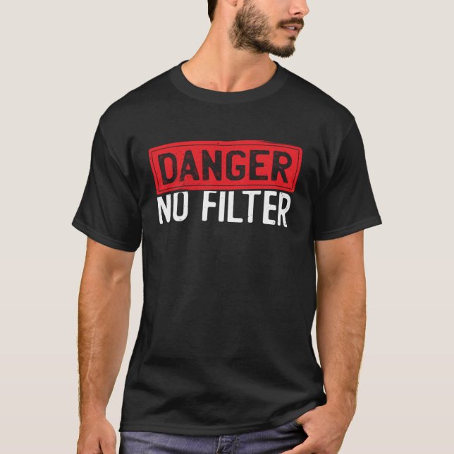 Camiseta Peligro No Filtrar Directamente Al Punto Personali (Anverso)