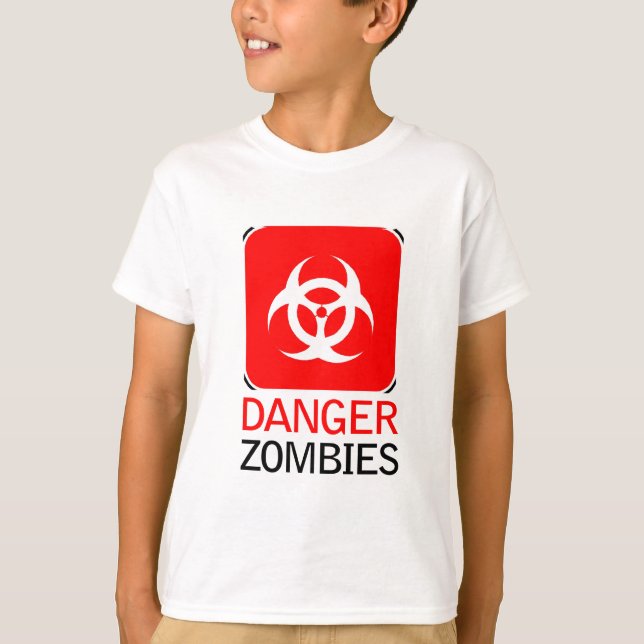 Camiseta Peligro para los zombis (Anverso)