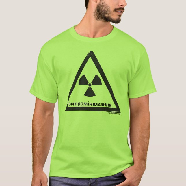 Camiseta Peligro radiactivo (RUS) (Anverso)