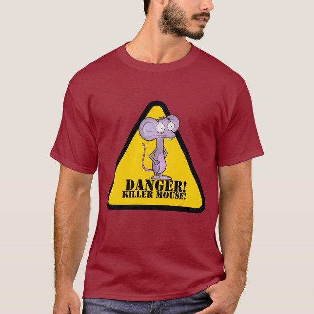 CAMISETA ¡PELIGRO!, ¡RATÓN ASESINO! (Anverso)