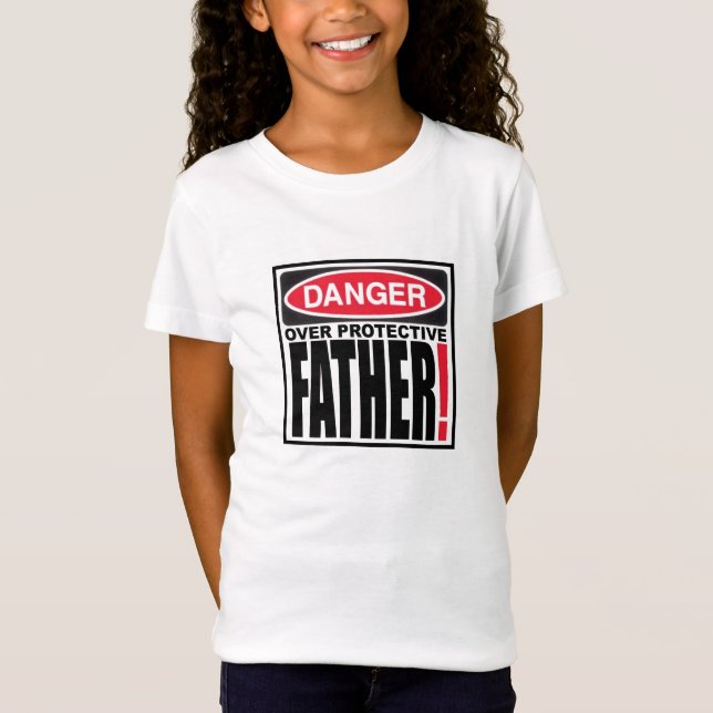 CAMISETA PELIGRO SOBRE PADRE PROTECTOR (Anverso)