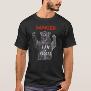 Camiseta Peligro soy Hugger Bear Sun Nerd Geek Graphic
