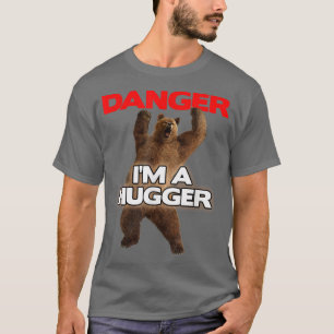 Camiseta Peligro Soy un Gran Abrazador Divertido Oso Peligr