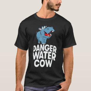 Camiseta Peligro Vaca de Agua Mujeres Hipopótamo Fiesta 1