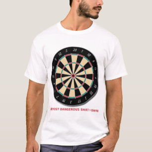 Camiseta Peligrosa Camiseta Divertida Humor Blanco