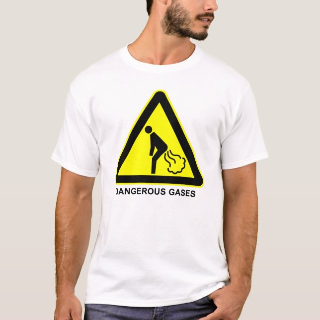 Camiseta peligrosa de la señal de peligro de los (Anverso)