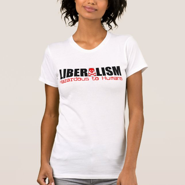 Camiseta ¡Peligroso a los seres humanos! (Anverso)