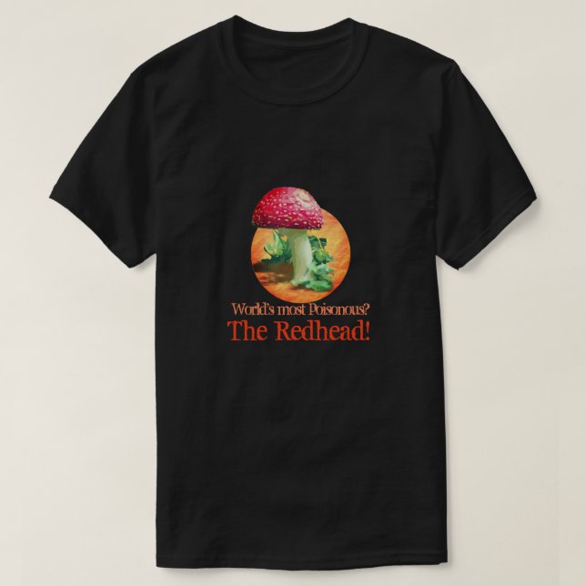 Camiseta pelirroja más venenosa (Diseño del anverso)