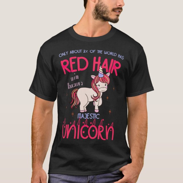Camiseta pelirrojo, pelo rojo, fresco (Anverso)