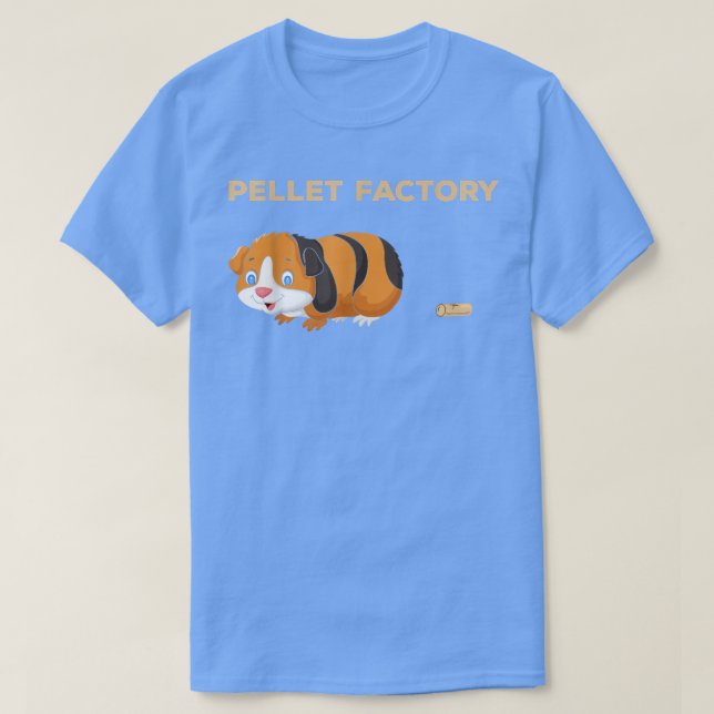 Camiseta Pellet Factory, divertida cueva de cerdos de Guine (Diseño del anverso)
