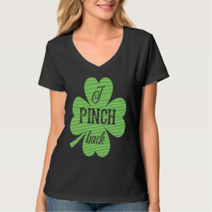 Camiseta Pellizco Atrás Trébol Irlandés Afortunado Día De S