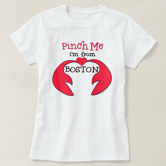 Camiseta Pellizqúeme que soy de Boston (Diseño del anverso)
