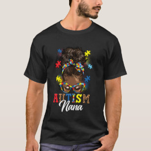 Camiseta Pelo Afro Negro Mujeres Peinado Despeinado Autismo