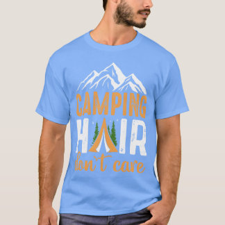 Camiseta Pelo de Camping No Me Importa Chica Amante del Cam