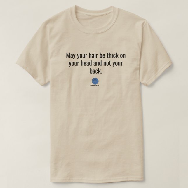 Camiseta Pelo en la espalda del viejo gruñón  (Diseño del anverso)