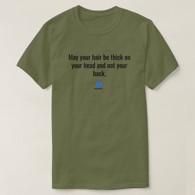 Camiseta Pelo en la espalda del viejo gruñón (Diseño del anverso)