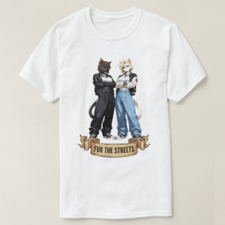 Camiseta Pelo para las Calles - Anime Chica Gato Streetwear