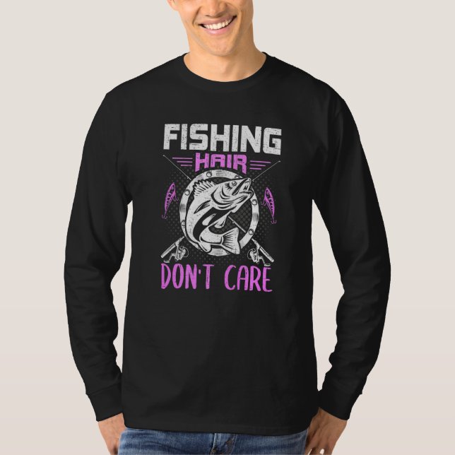 Camiseta Pelo Pesquero No Le Importa La Pesca (Anverso)