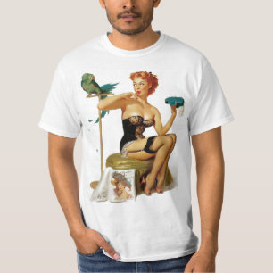 Camiseta Pelo rojo divertido modelo