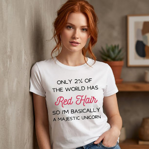 Camiseta Pelo Rojo Orgulloso - Pelo Rojo Pelirroja