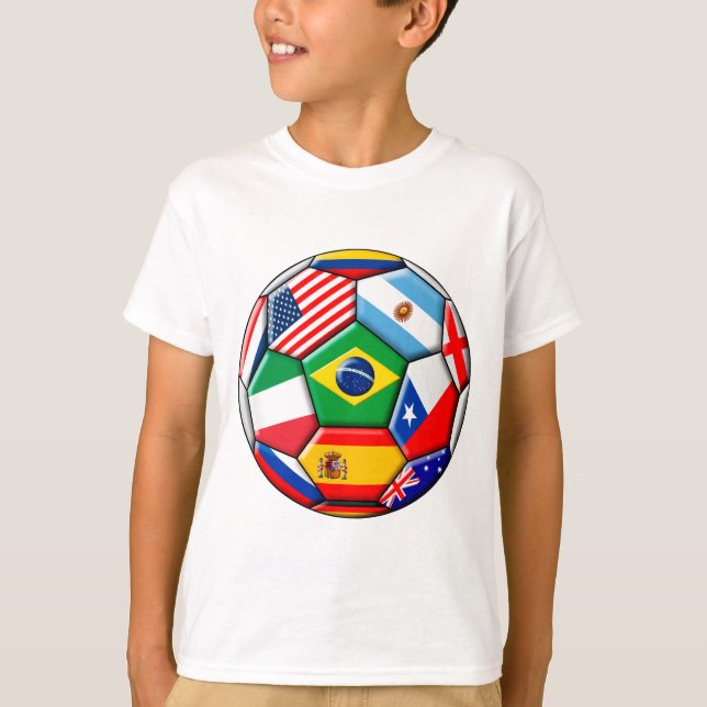 Camiseta Pelota con banderas (Anverso)
