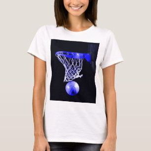Camiseta pelota de baloncesto azul