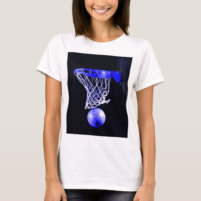 Camiseta pelota de baloncesto azul (Anverso)