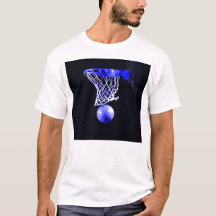 Camiseta pelota de baloncesto azul