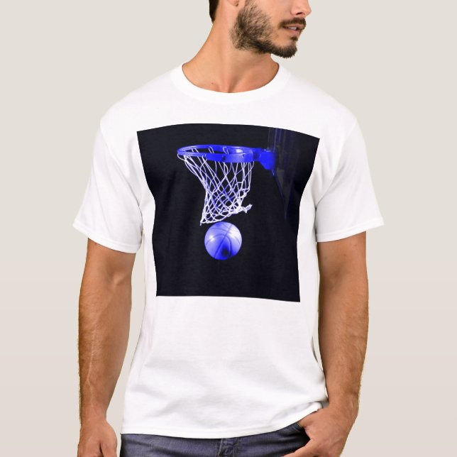 Camiseta pelota de baloncesto azul (Anverso)