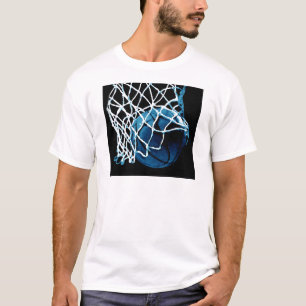 Camiseta pelota de baloncesto azul