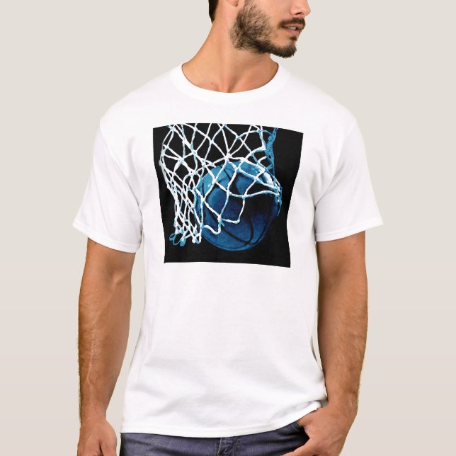 Camiseta pelota de baloncesto azul (Anverso)