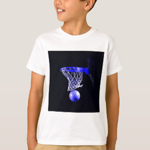 Camiseta pelota de baloncesto azul