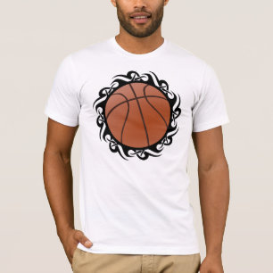 Camiseta pelota de baloncesto. tribal.