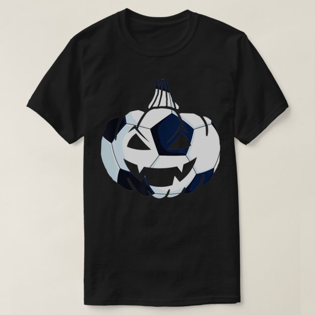 Camiseta Pelota de calabaza de fútbol disfraz deporte fácil (Diseño del anverso)