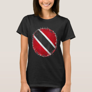 Camiseta Pelota de críquet artística de Trinidad con bander