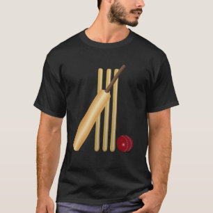 Camiseta Pelota de críquet y grillo