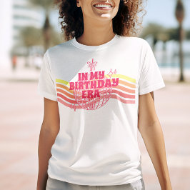 Camiseta Pelota De Disco Rosa Retro En Mi Fiesta De La Era