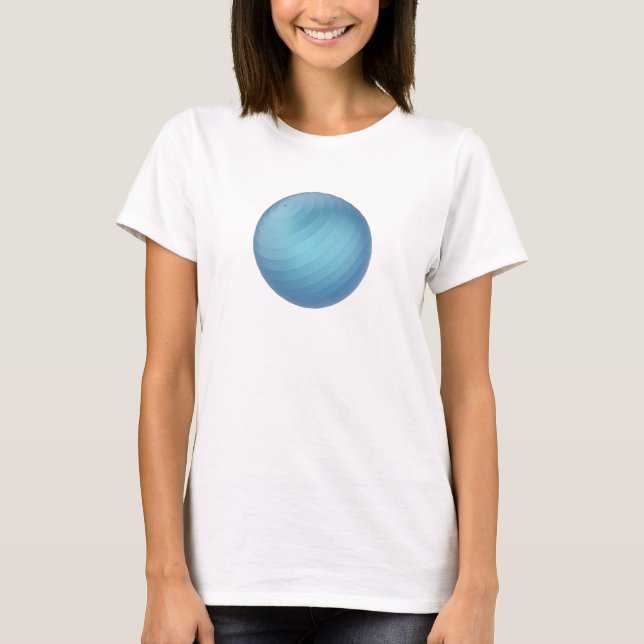 Camiseta Pelota de ejercicio azul (Anverso)