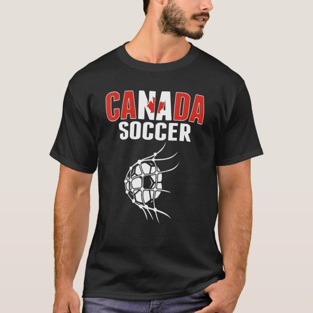 Camiseta Pelota De Fútbol De Canadá En La Temporada Neta De (Anverso)