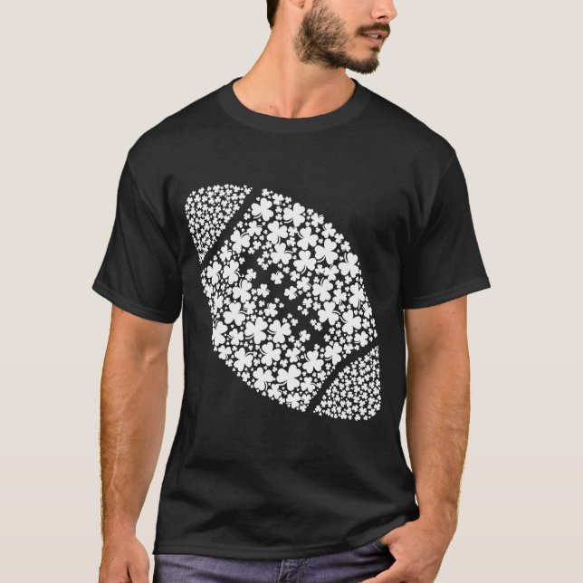 Camiseta Pelota de fútbol de Shamrock para hombres irlandes (Anverso)