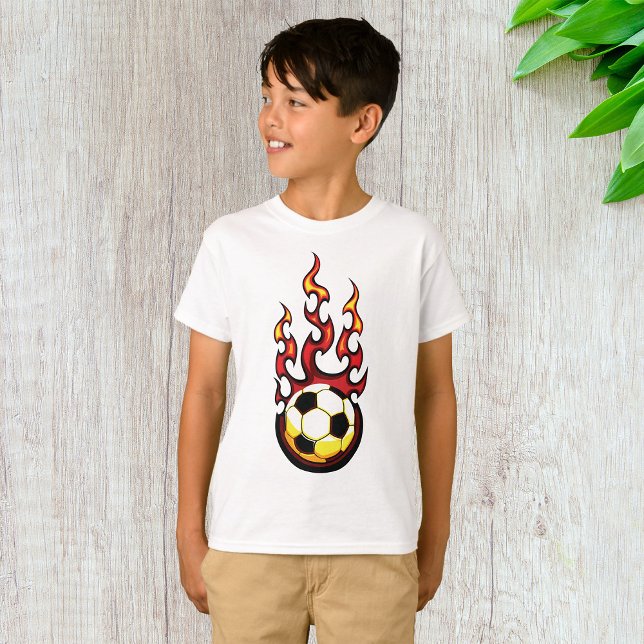 Camiseta Pelota De Fútbol En Fuego (Subido por el creador)