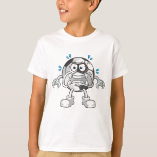 Camiseta Pelota de fútbol enojada
