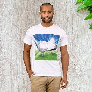 Camiseta Pelota de Golf en Tee con Palo de Salida