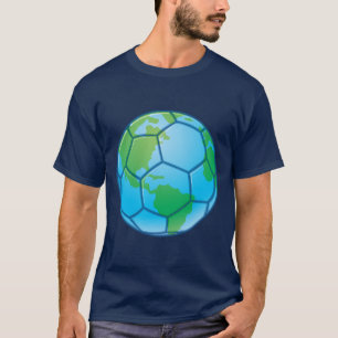 Camiseta Pelota de la Copa Mundial de Fútbol Planeta Tierra